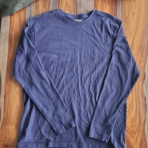 Great Men's Long Sleeved T Shirt, Blue, XL, Magellan Outdoors - Picture 3 of 4